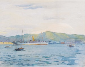 Eastern Extension Cable Company's Ship "Patrol" in Wellington Harbour image